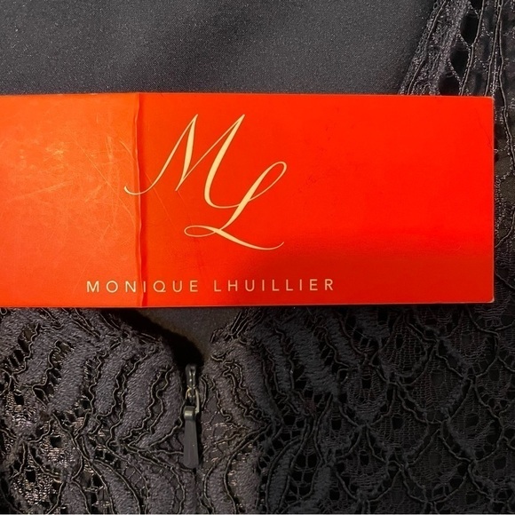 Monique Lhuillier Long Sleeve Formal Lace Gown - Picture 14 of 14